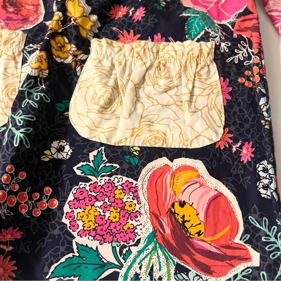 Emerald August Long-Sleeve Deep Blue Pink Green Purple  Floral Dress Size 2T - Picture 7 of 12